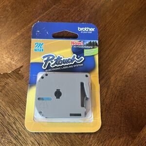 VTG Genuine Brother P-Touch M-231 M-TAPE 1/2" Black Print On White Tape OEM